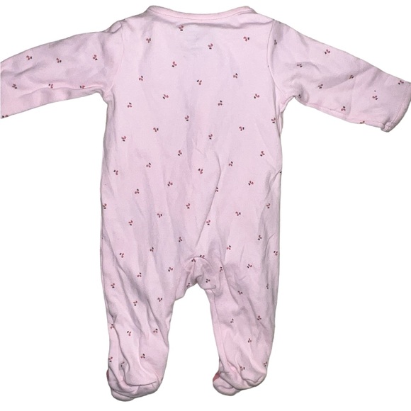 ☠️5/$20☠️ CARTERS | LITTLE SISTER PLAY OR SLEEP FLORAL FOOTIE OUTFIT 3M - Picture 4 of 5